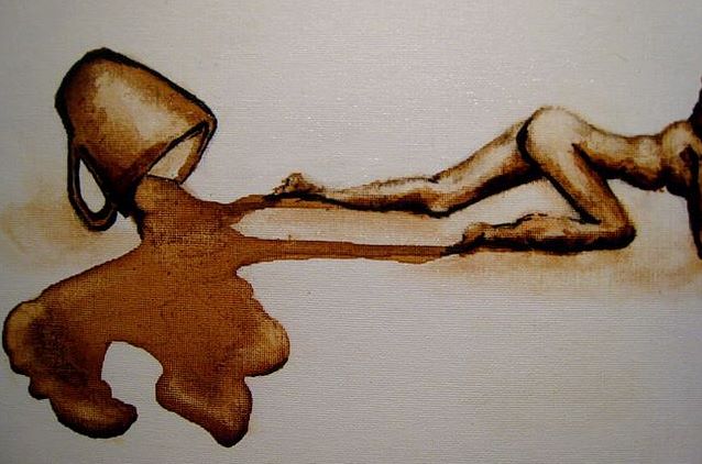 Coffee Spilling Woman